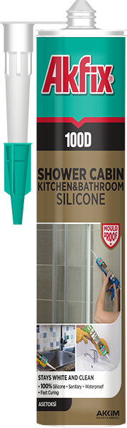 100D Санітарний силіконовий герметик для душових кабін, ванн і кухонь